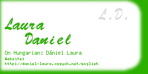 laura daniel business card